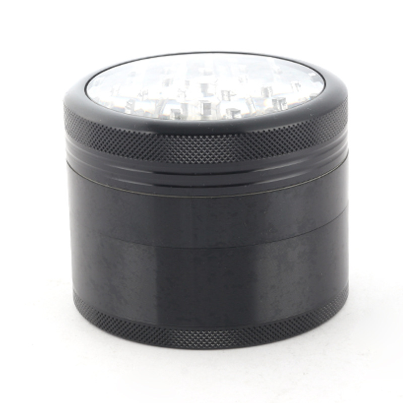 工廠新款熱銷SHARPSTON鋁合金磨煙器 透明蓋碎煙器 四件套HRP30-4