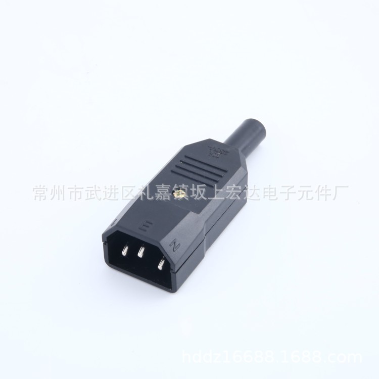 hd-5006-1厂家直销电饭煲电饭锅品字三芯插头带圆尾公头新款优质