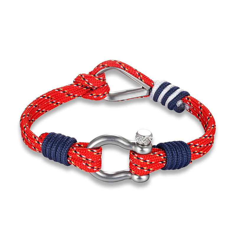 Geometric Pattern Elegant Simple Style Geometric Titanium Steel Men's Bracelets Men Cord & Leather Bracelets