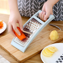 加厚多功能切菜器刨丝器 三合一不锈钢厨房小工具 萝卜土豆切丝器