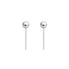 Small earrings suitable for men and women, silver 925 sample, simple and elegant design