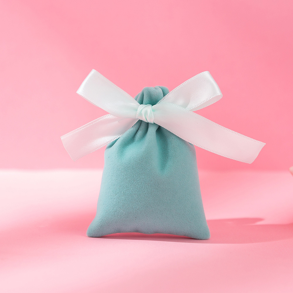 Bolsitas de terciopelo con cordón para joyas o regalos, personalizables con LOGO, ideales para empaques y obsequios