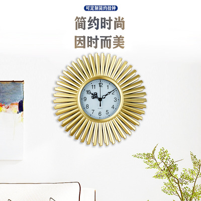 a living room Northern Europe Wall hanging household Clock modern atmosphere Pocket Watch Simplicity fashion clocks and watches Daily Wall clock