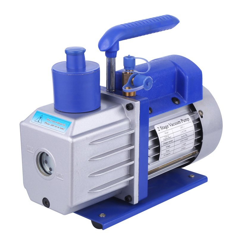 出口美洲真空泵便捷式手提真空泵可配加氟表双表阀组制冷真空泵