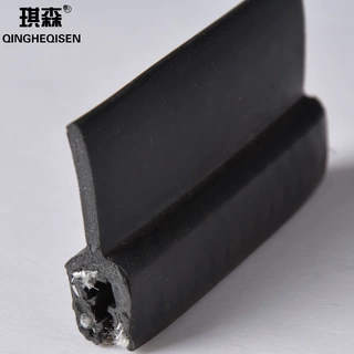 机械电柜门密封条复合卡槽式钢板橡胶条防风防尘条U型卡条卡15-4