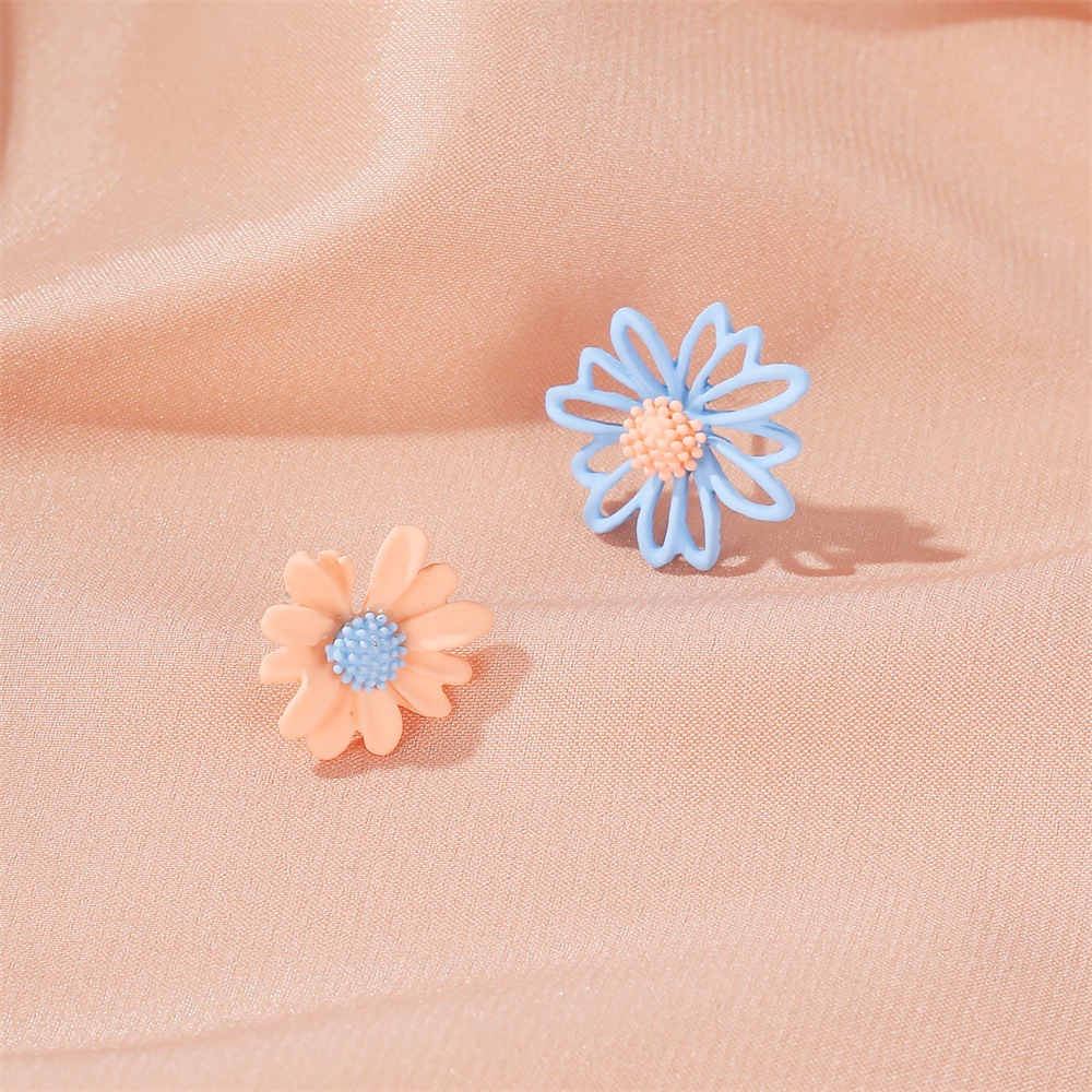 Flower Plating Alloy Earrings Ear Studs display picture 7