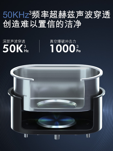 German TINME ultrasonic cleaning machine household glasses cleaning machine jewelry watch contact lens cleaning artifact