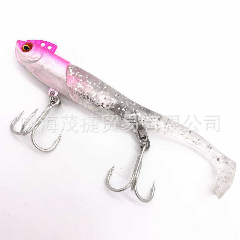 10 PCS Jig Head lure Paddle Tail lures Bass Trout walleye Fresh Water Fishing Lure