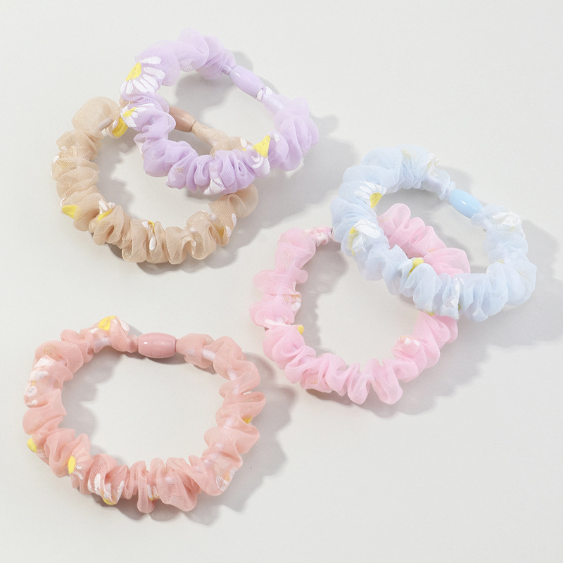 Fashion Printing Fruit Candy Color Strawberry Girls Hair Rope Rubber Band Set  Wholesale display picture 10