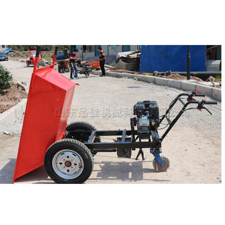 楼梯电梯小型运输车 建筑施工水泥搬运车 养殖场三轮自卸灰斗车