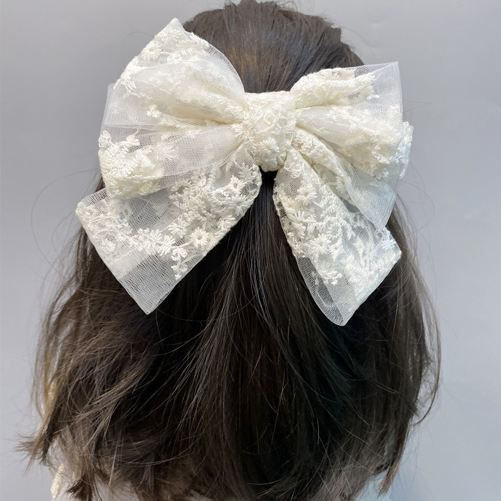 Big Lace Double Bow Hairpin  display picture 4