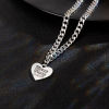 Chain stainless steel, necklace, decorations hip-hop style, universal accessory
