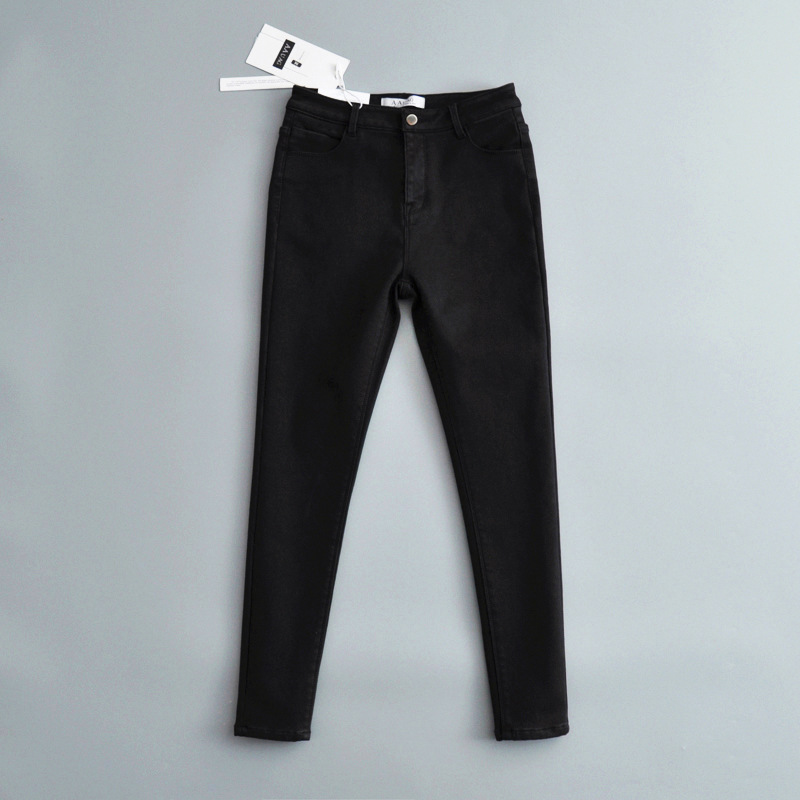 Sweet Commute Ankle-length Zipper Washed Button Jeans Skinny Pants display picture 16