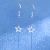 庭祥凯S925耳环女2020年新款星星耳线气质韩国网红长款纯银耳饰潮|ms