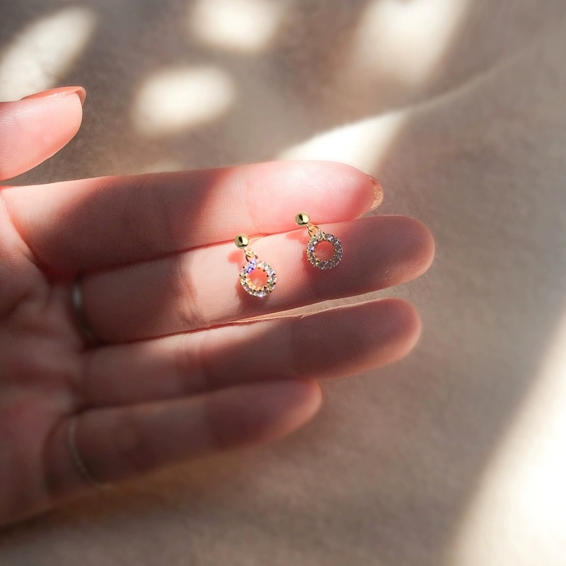 13g Weight Drop Earrings Classification 1 Pair Quantity 1 Pair 925 Sterling Silver Geometric Solid Color Drop Earrings