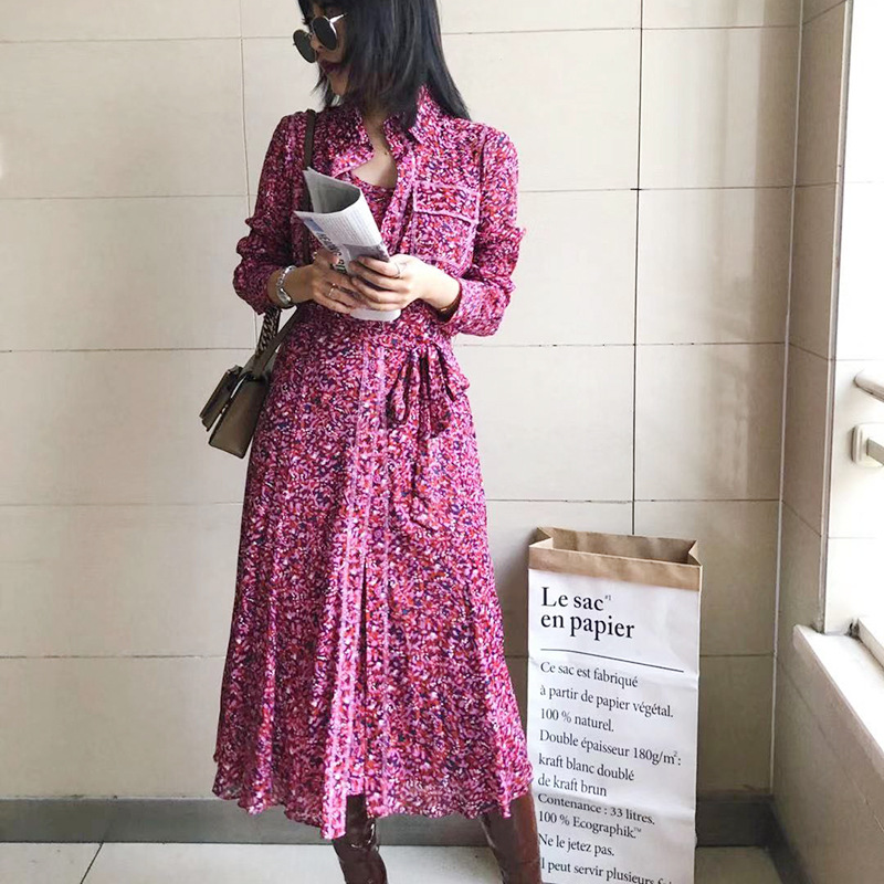 欧美时尚D家春夏 氨纶网面料吊带网布衬衫裙 女装连衣裙印花