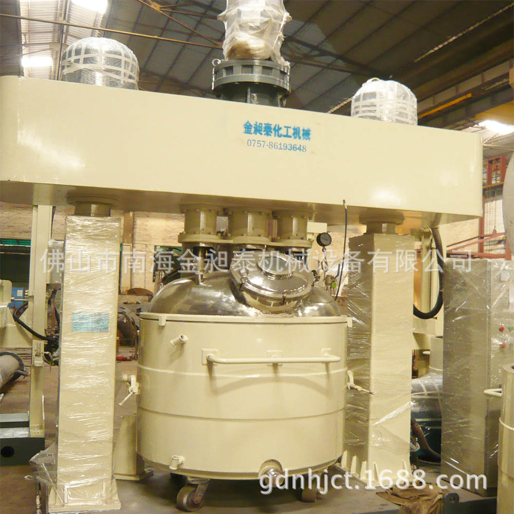 厂家热销 QF系列液压升降强力分散机100l硅酮结构胶混合搅拌设备