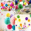 Rainbow Birthday Party Decoration Supplies Paper Honeycomb Balls Happy Birthday Banner Party Gathering Kit Backdrop Decoration