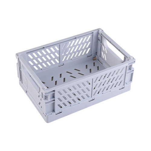 Desktop storage basket foldable storage basket plastic kitchen sundry storage box household daily necessities wholesale