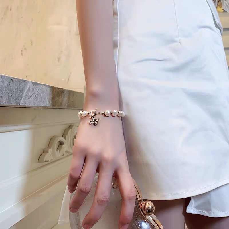 Fashion Geometric Copper Plating Artificial Gemstones Bracelets 1 Piece
