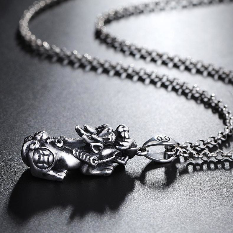 Hip hop trendy men's ins titanium steel necklace popular online military brand TikTok jumping jewelry female European and American one-piece delivery Hip hop trendy men's ins titanium steel necklace popular online military brand TikTok jumping jewelry female European and American one-piece delivery