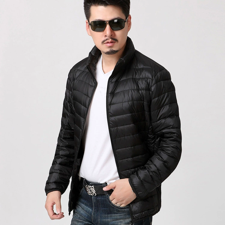 Новая осенне-зимняя мужская легкая пуховая одежда на хлопковой подкладке, мужское пальто на хлопковой подкладке для мужчин среднего и пожилого возраста, повседневное зимнее пальто больших размеров для папы