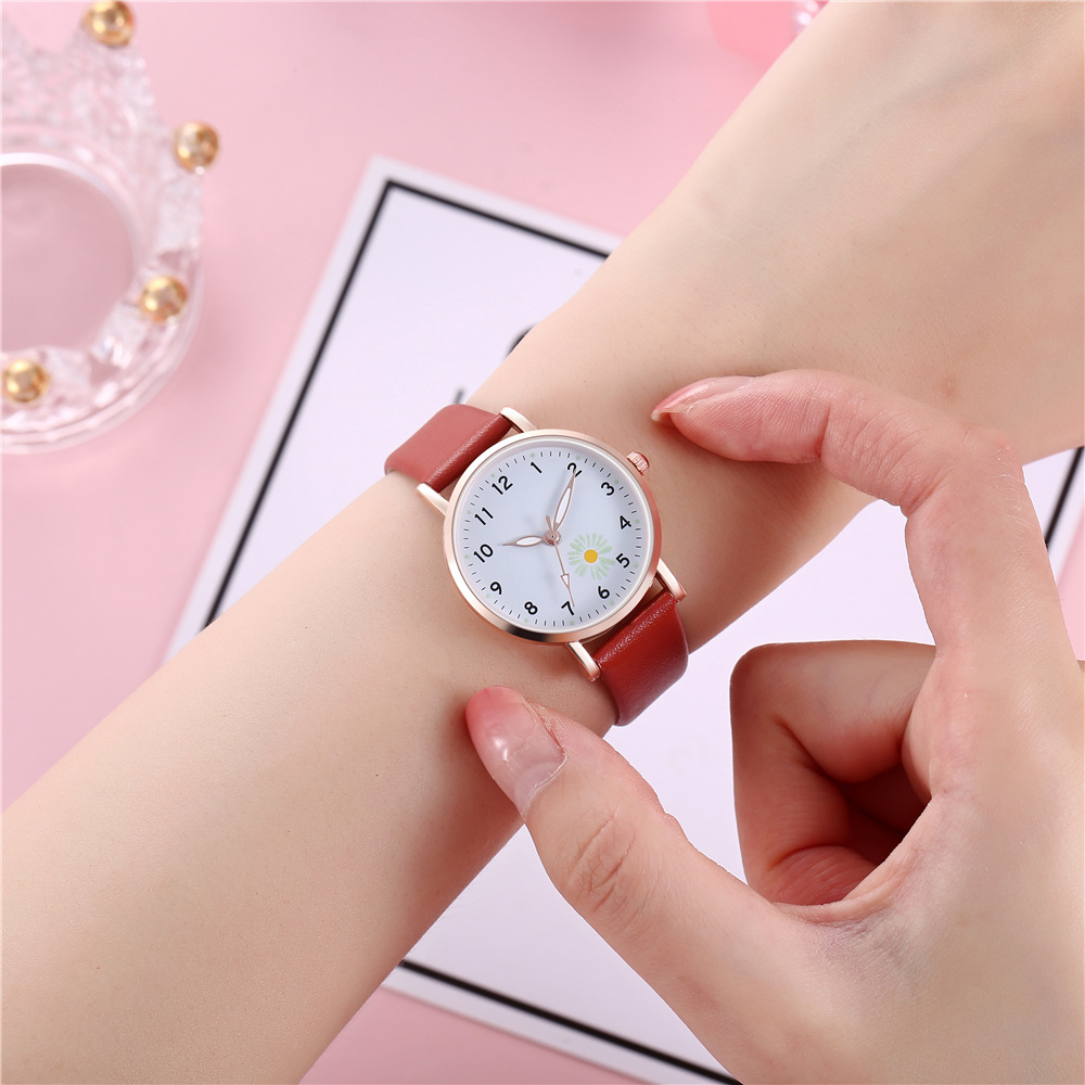 30g Weight Ordinary Glass Mirror Material Imitation Leather Strap Material Watch Classification Pointer Display Type Buckle Buckle Style Round Dial Shape Daily Occasion Quartz Movement Solid Color Pattern Women's Gender Simple Style Style Simple Style Solid Color Buckle Quartz Women's Watches 4