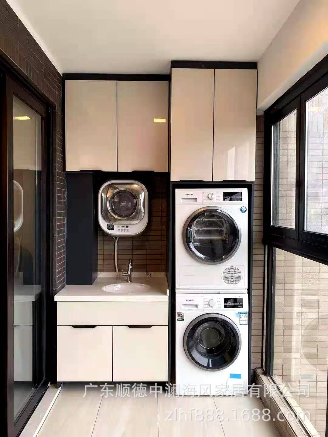 全铝阳台柜铝家具阳台铝家具洗衣柜定制阳柜不变形的阳台家具|ru