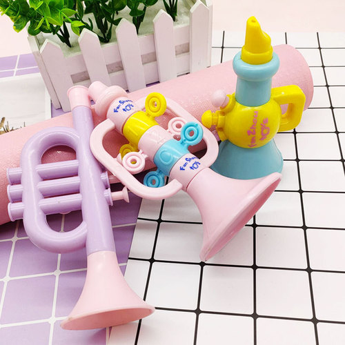 Blowable music toy trumpet plastic BB educational early education children's trumpet toy wind instrument baby