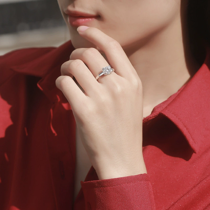 Обручальное кольцо, брендовые ювелирные изделия, аксессуар, образец серебра 925, простой и элегантный дизайн