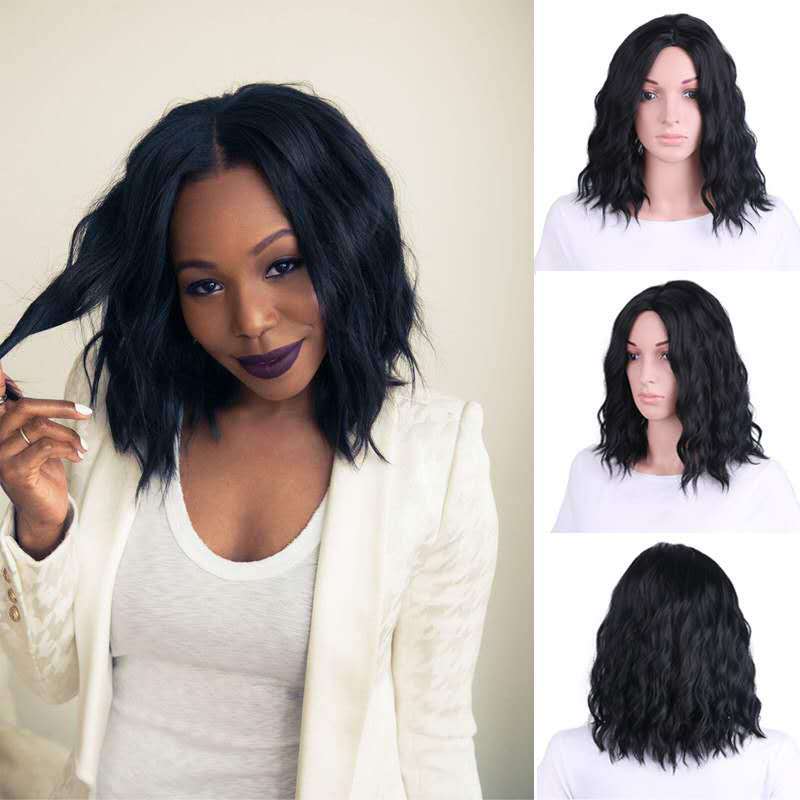 Wig cover African short curly hair headg...