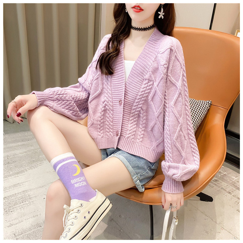 women s solid color loose knitted cardigan nihaostyles clothing wholesale NSBY76912