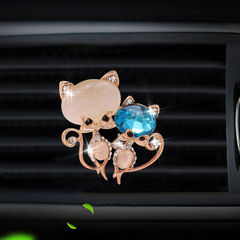 Gemstone Fox Car Air Freshener Clip Creative Car Air Vent Scent Holder Car Interior Decor Clip Car Ornament