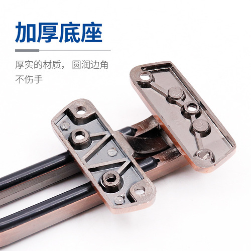 Hotel door anti-theft buckle zinc alloy large leather lock buckle hotel door bolt indoor security bolt bedroom anti-theft chain