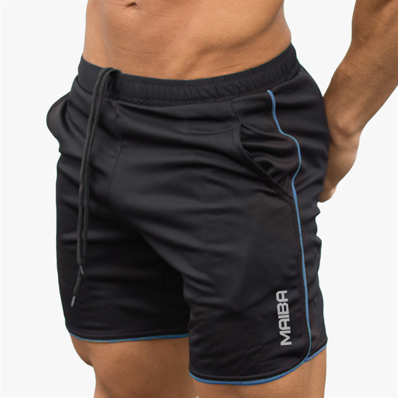 Men's Muscle Maiba Fitness Capris Sports Running Training Thin Loose Breathable Casual Shorts Spring/Summer_viptrois.com