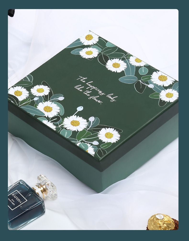 小雏菊生日礼物盒大号礼品盒现货小口红化妆品礼品包装盒纸盒