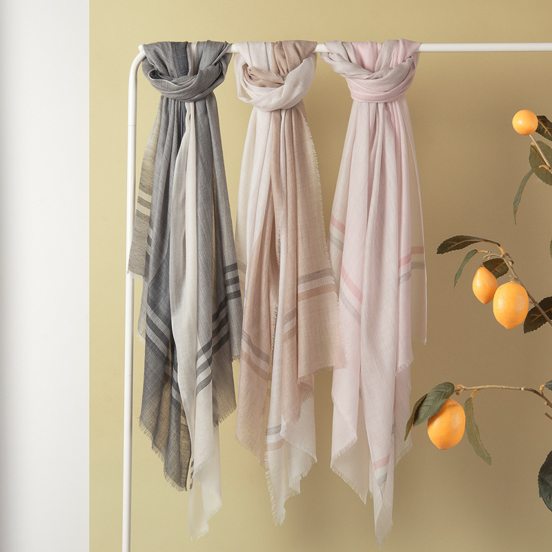 wool scarf Thin section spring and autumn summer new pattern Retro keep warm air conditioner Shawl new pattern Water soluble Cashmere scarf