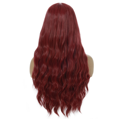 Long curly hair Wig for women film drama xmas cosplay photos shooting Fluffy wavy curly headgear wig