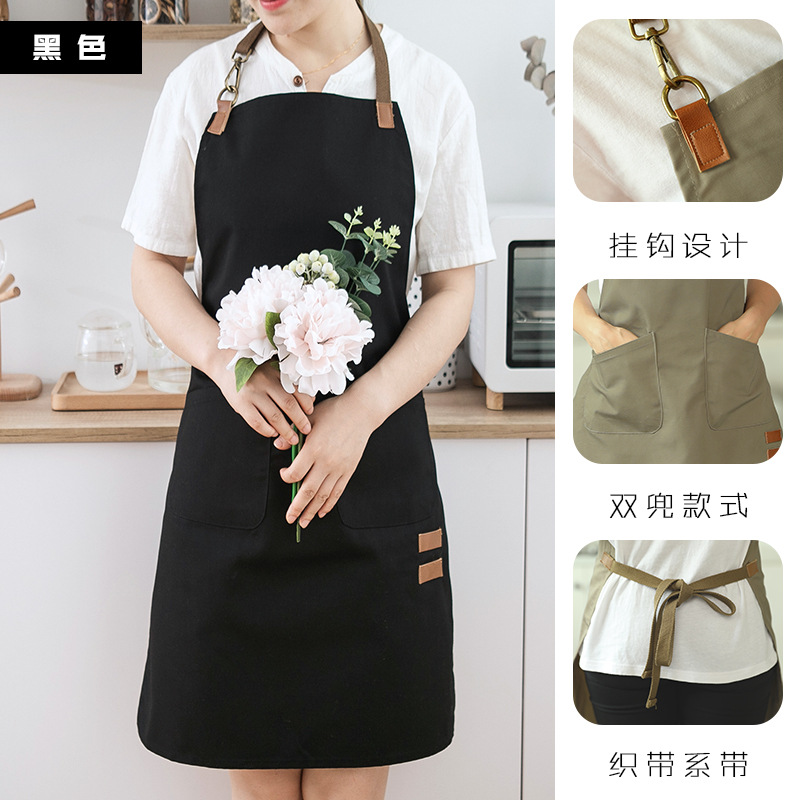 Delantal cocina casera lindo estilo japonés impermeable a prueba de aceite imprimible ropa de trabajo abrigo de moda de estilo coreano de las mujeres para adultos