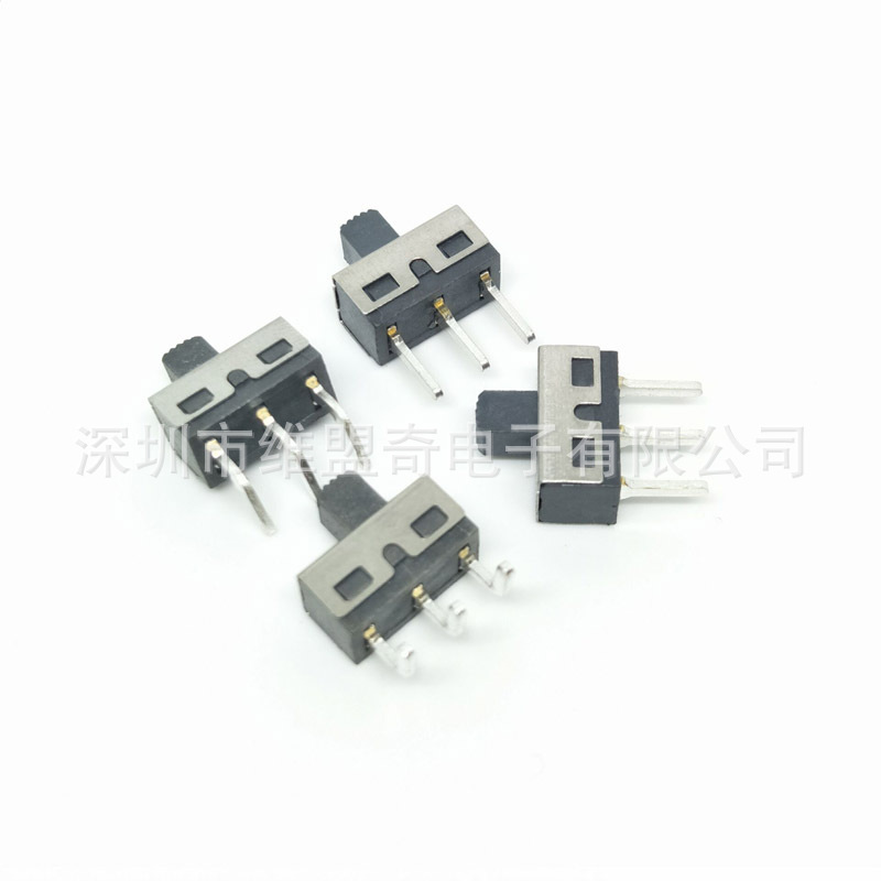 直/弯脚SS12D11/06 SS12D10G5 柄高5MM 2档3脚 大电流拨动开关