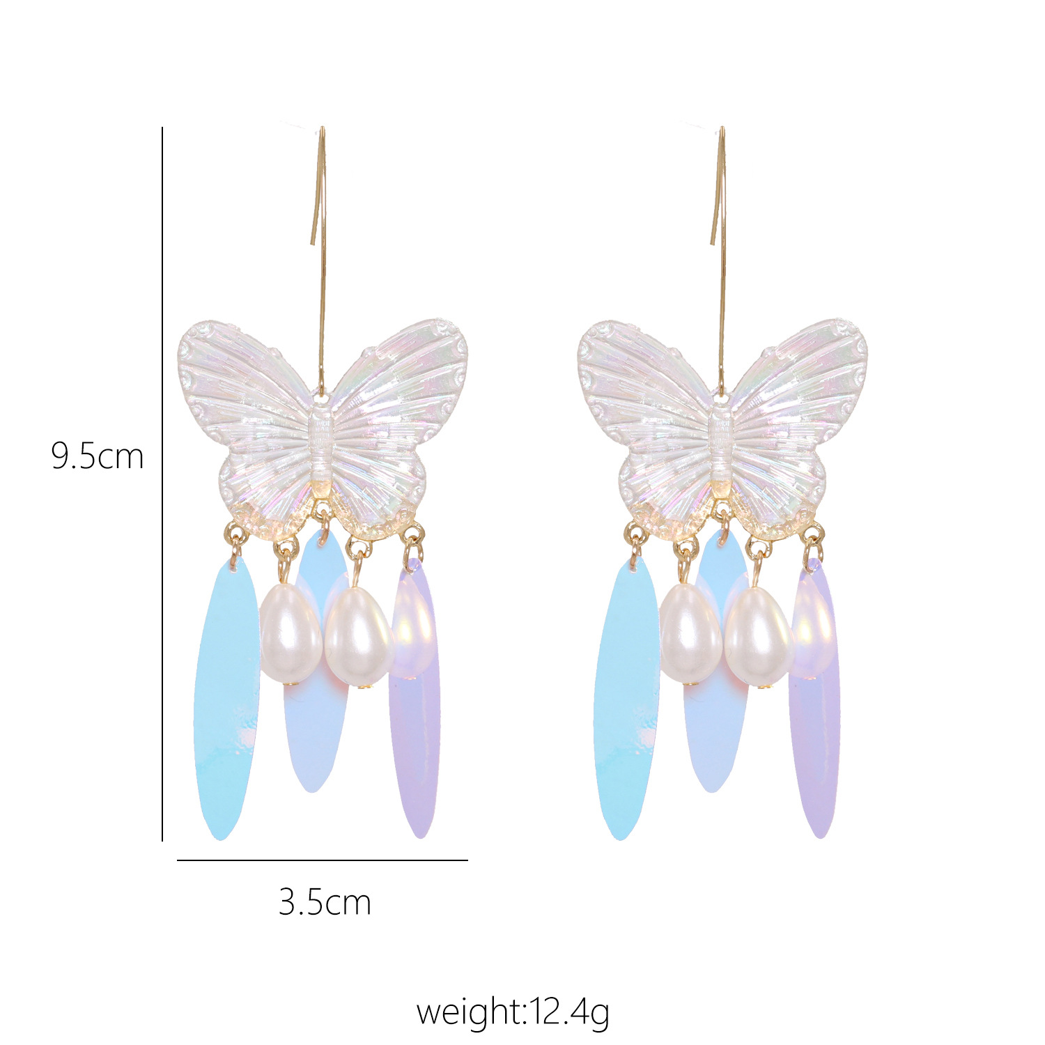 Nouvelle Mode Géométrique Feuille Acrylique Papillon Boucles D&#39;oreilles Goutte D&#39;eau Pour Les Femmes display picture 17