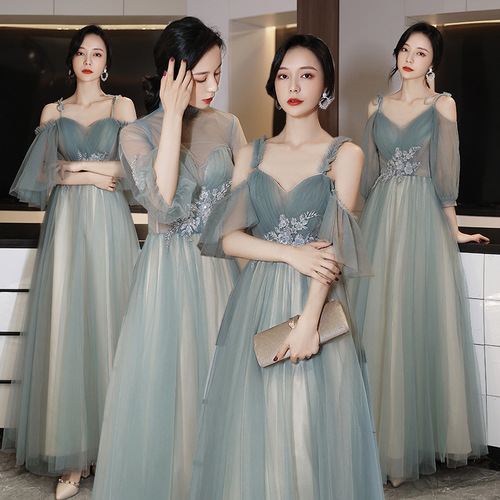 Bridesmaid dress birthday party gift dress photos dress car model show dress girlfriends wedding fairy temperament carnival evening party dress female