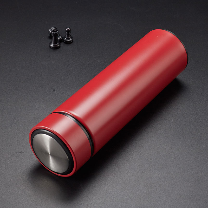 Intelligente 304 doble capa de acero inoxidable hombre temperatura de visualización taza de agua de taza de logotipo regalos comerciales al por mayor