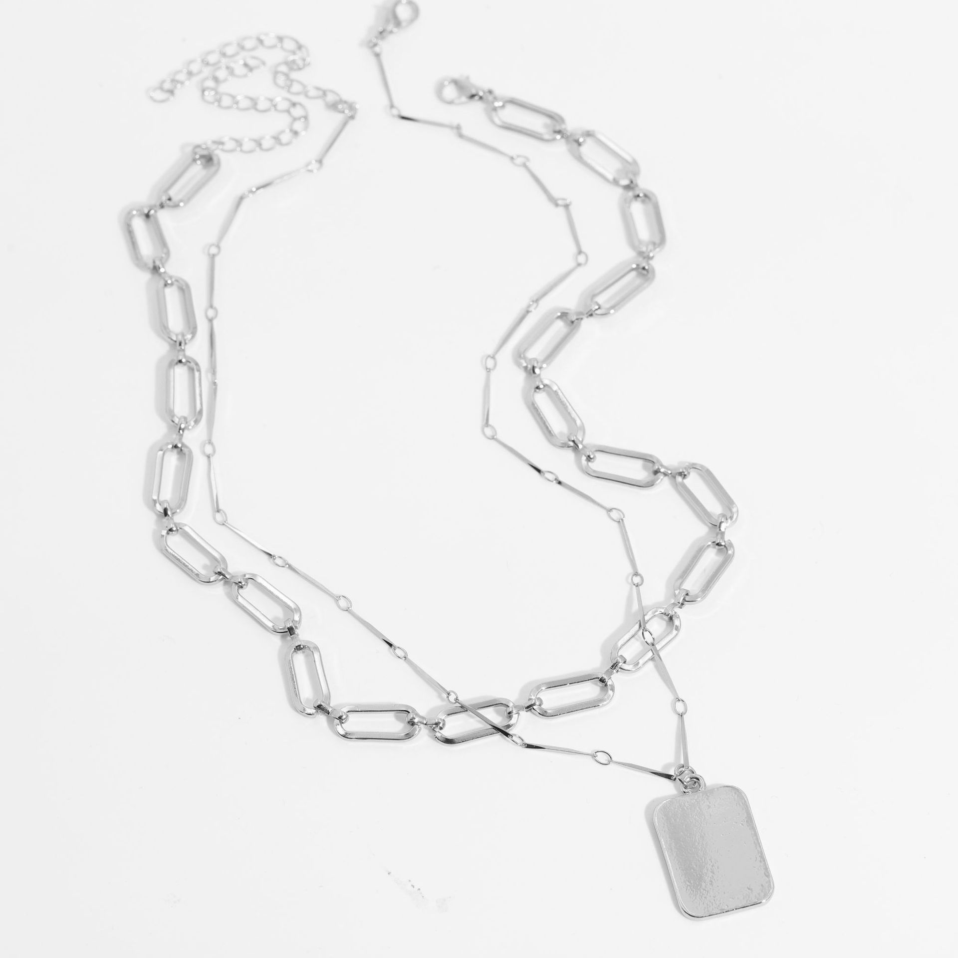 Collier Multicouche Hip-hop Géométrique En Alliage display picture 10