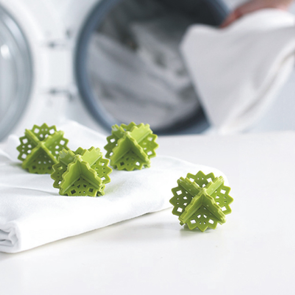 Luo Hasi Magic power decontamination Twine Clean ball Prevent clothes Tie Washing ball laundry Assistant -4 Pcs