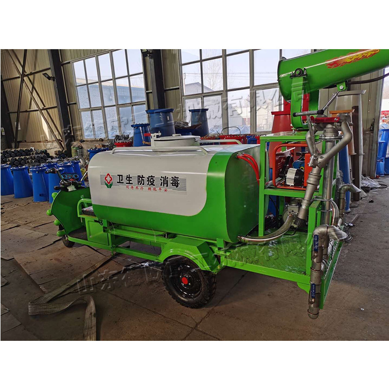 新型新能源洒水车 工地扬尘喷水车、环卫三轮车带雾炮机现货