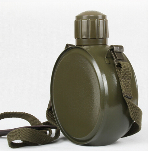 Military Water Bottle Vacuum Insulated Five-Pointed Star 304 Stainless Steel Compass Outdoor Military Training Military Enthusiast Mining Water Bottle Cover