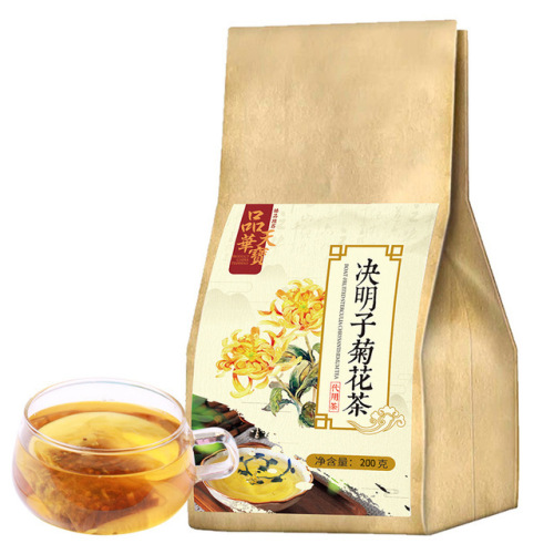 Chrysanthemum Cassia Tea Herbal Tea Bags, Natto Tea Goji Berries, Honeysuckle, Golden Silk Chrysanthemum, Triangle Pack, High Quality