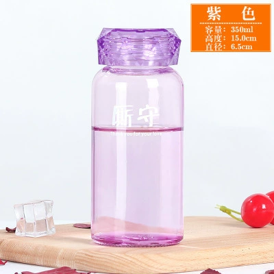 Douyin is the same colorful diamond glass, convenient casual advertising gift cup, male and female cute student water cup customization