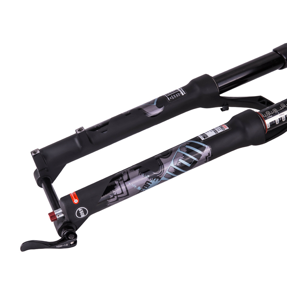 Bicicleta de montaña tenedor delantero 26/27.5 Taper tubo hombro control barril eje amortiguación aleación de magnesio Tenedor de aire con cerradura tenedor delantero